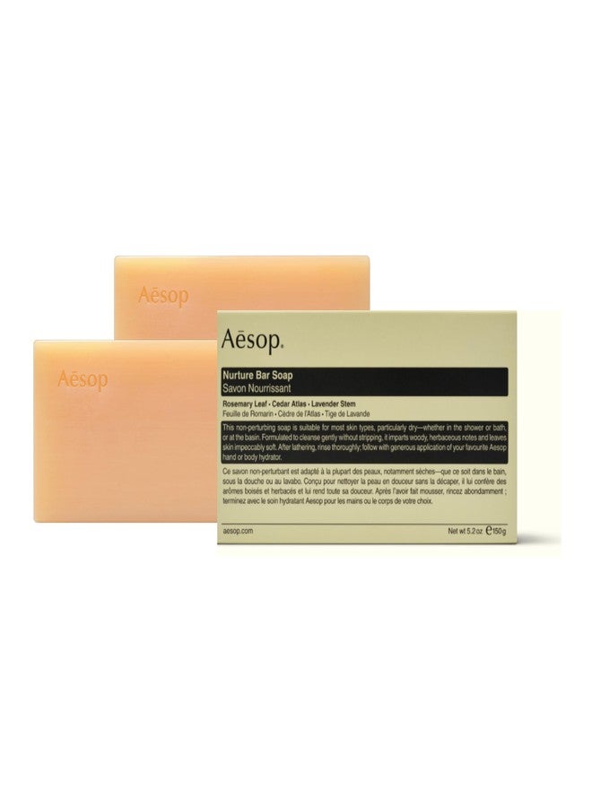 Aesop Nurture Bar Soap | Moisturizing Body Cleansing Bar with Shea Butter for Dry Skin | 5.2 oz (Pack of 2) - Image 1
